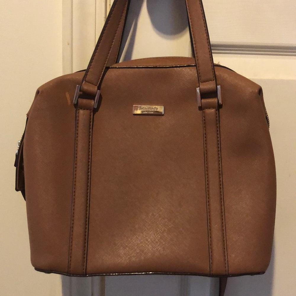 Tan Kate spade purse w/ removable crossbody strap